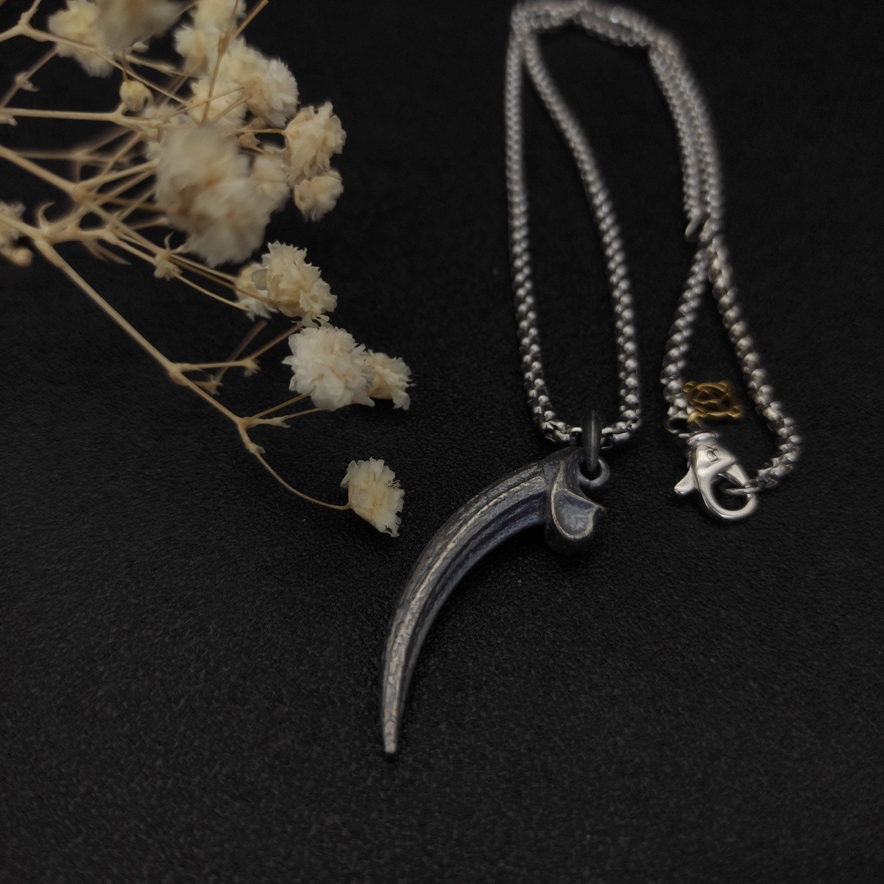 David Yurman horn Necklace(Chain length 50+5cm delay chain Chain thickness 3mm)