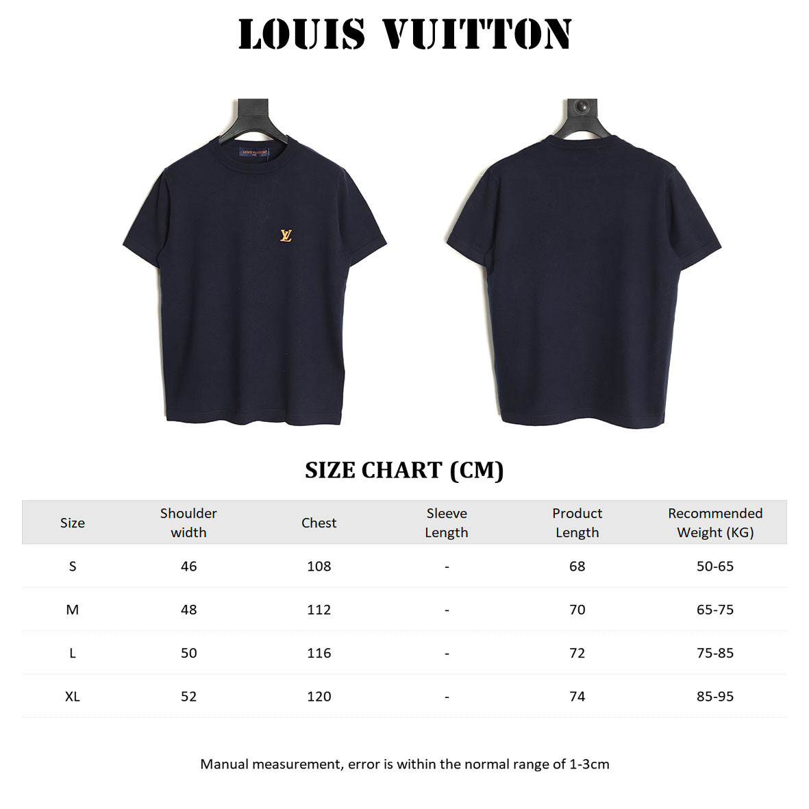Louis Vuitton Knitting Short-sleeved T-shirt