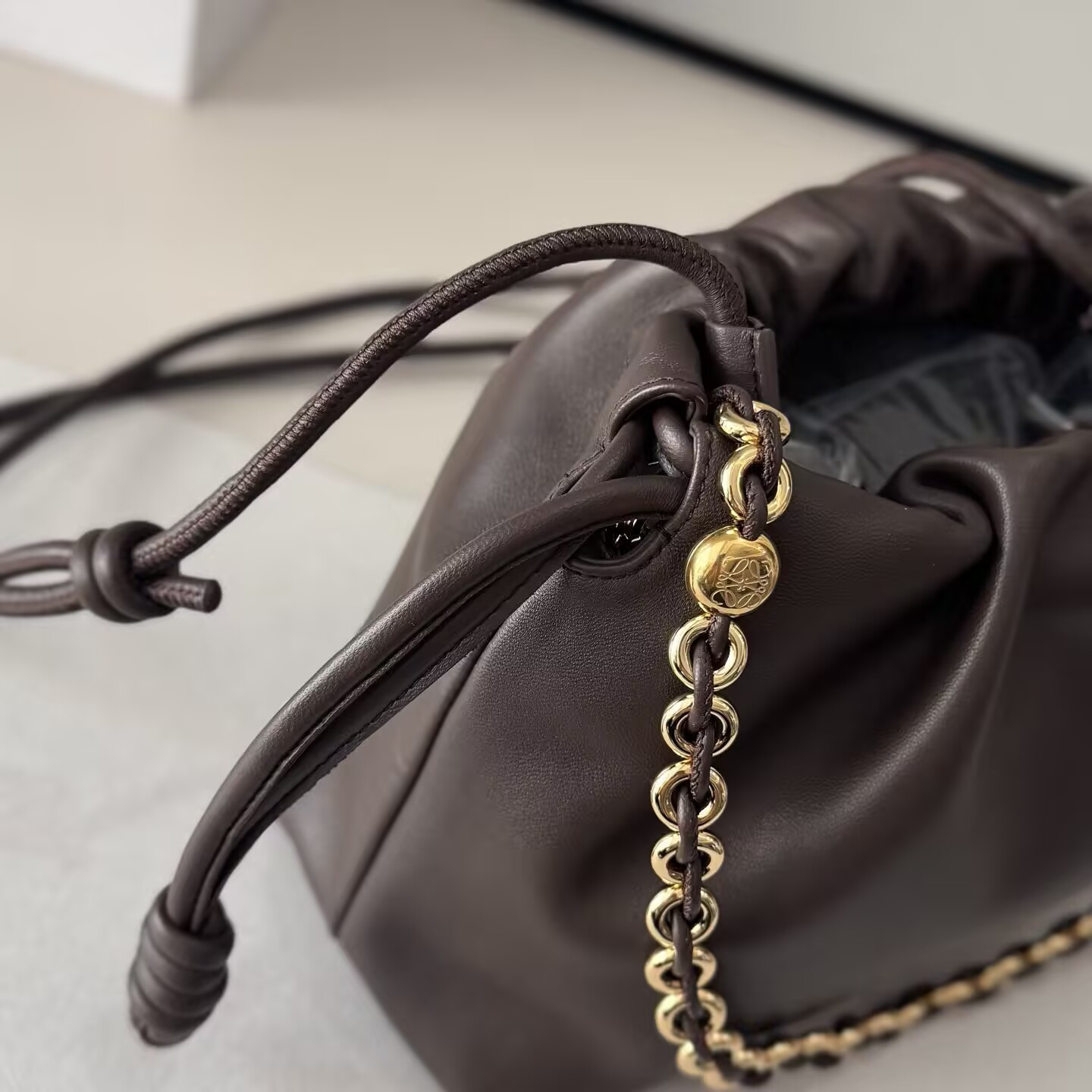 LOEWE Medium Flamenco purse in mellow nappa lambskin 30x10.5x20cm