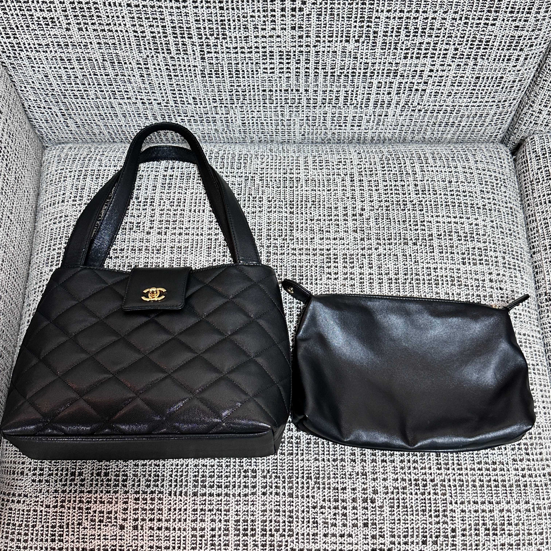 Ch**el shoulder tote bag 29x10x23.5cm