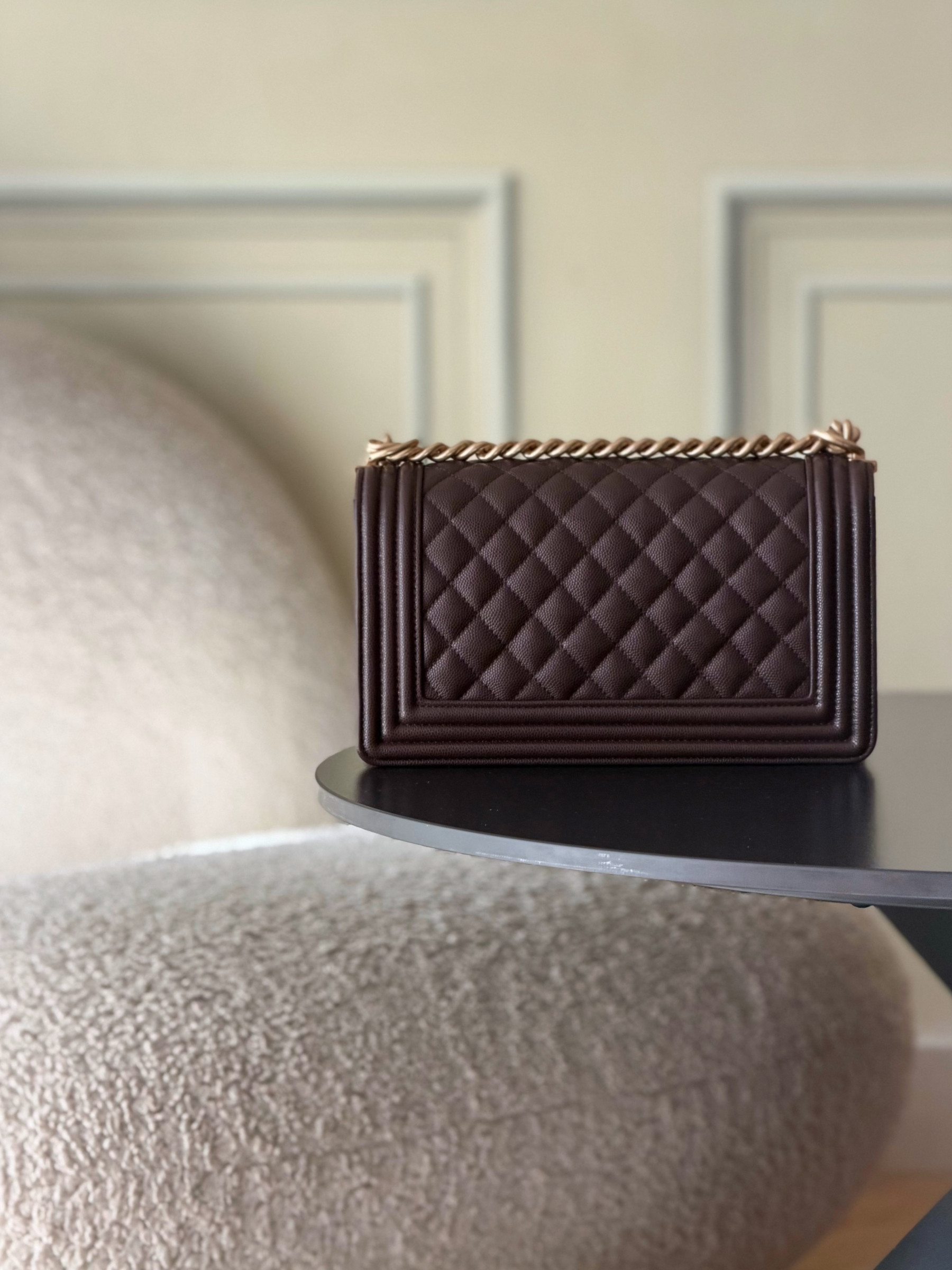 Ch**el Boy Handbag 15x25x9cm