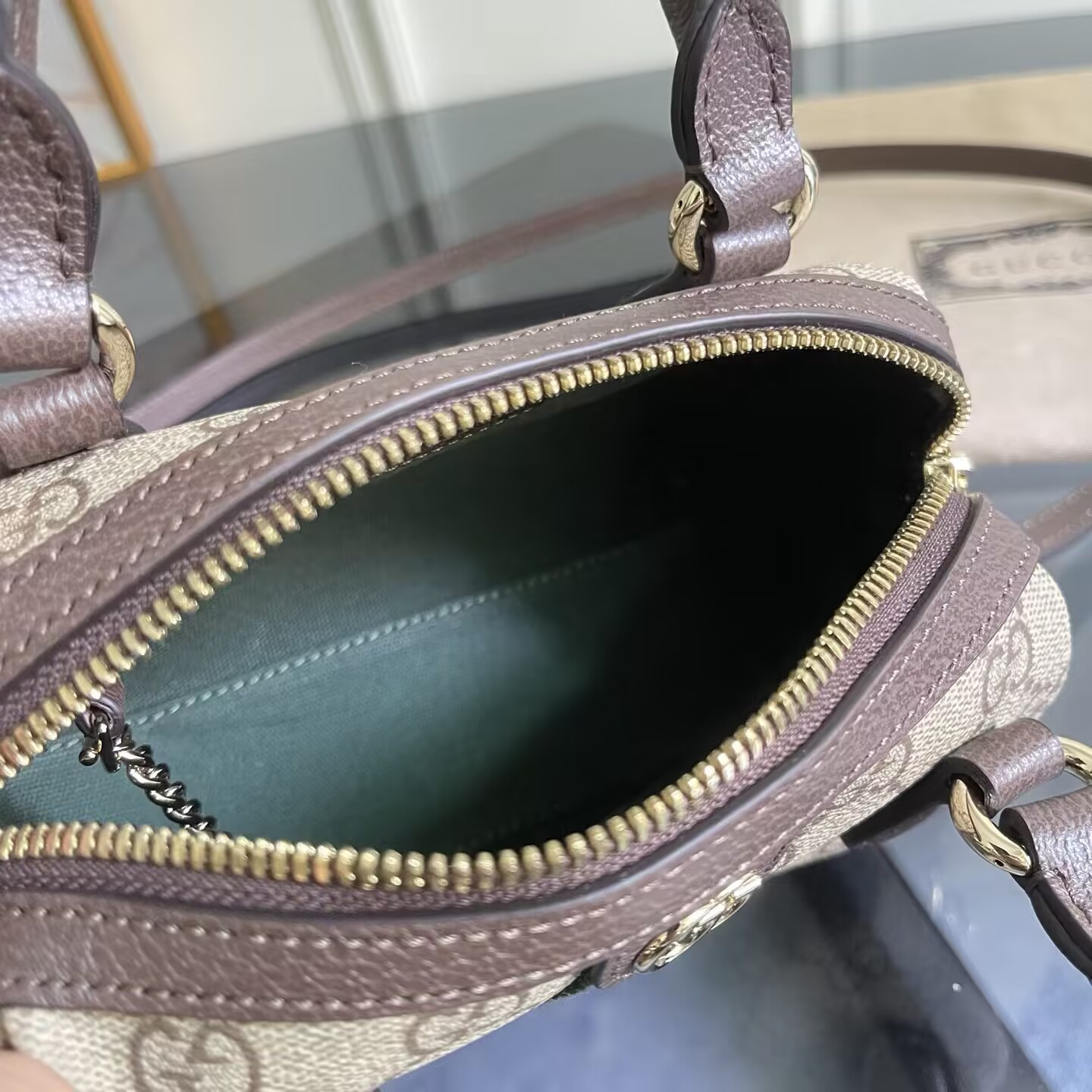 Gucci Ophidia Mini Boston Bag 16x10x9cm