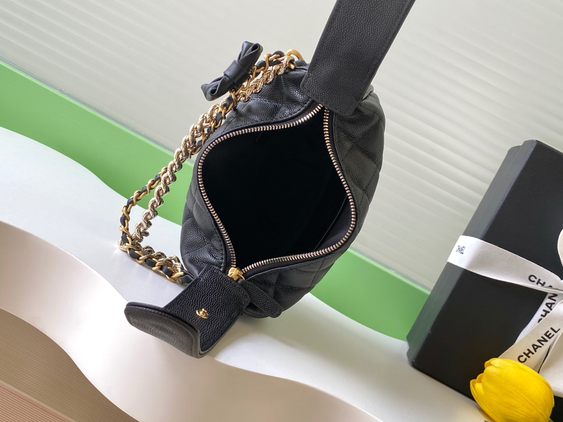 Ch**el Cylindrical Clutch 17x18x7cm