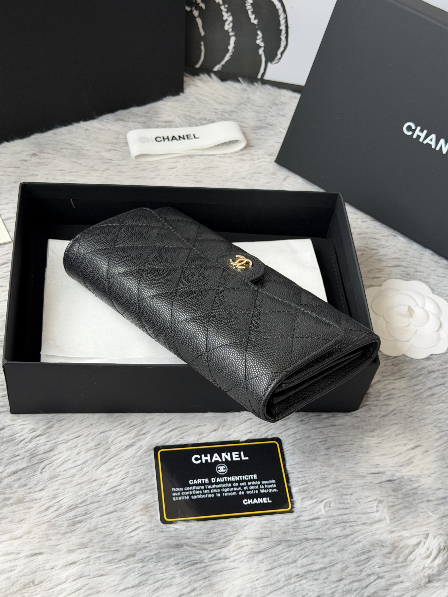 Ch**el wallet 80758 10x19x3cm