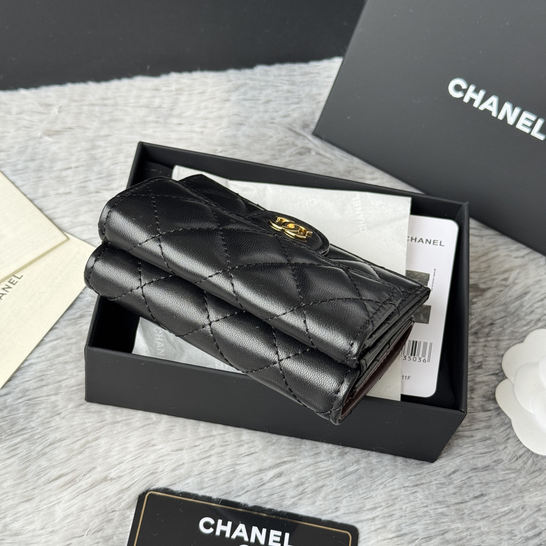 Ch**el card holder 10.5x7.5x3cm