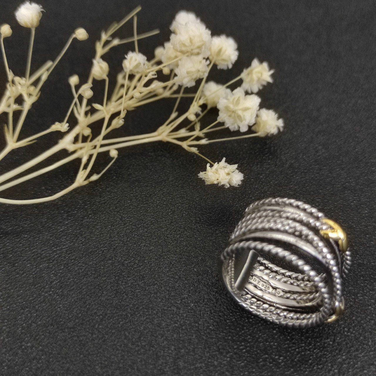 David Yurman Double X color Ring