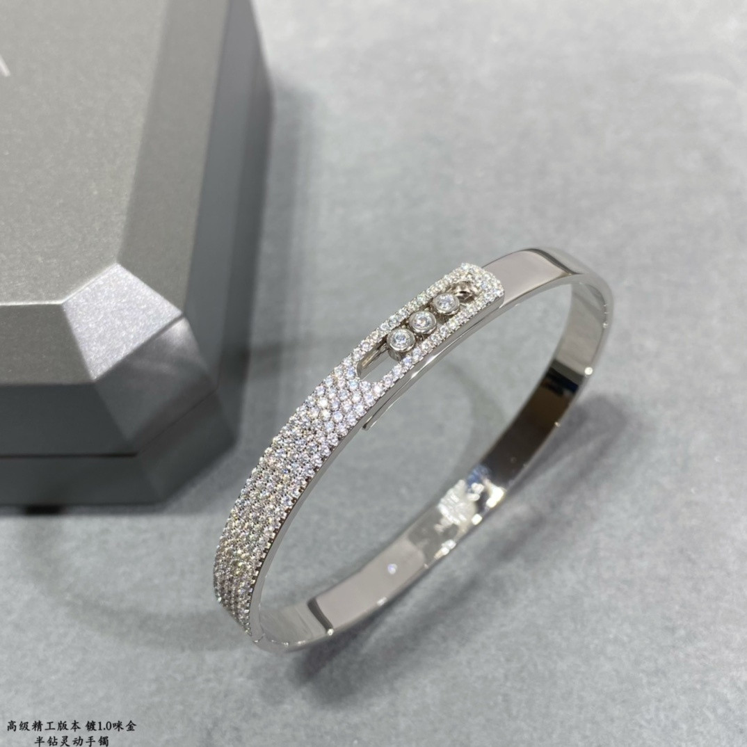 Messika Half-set Diamond Bracelet