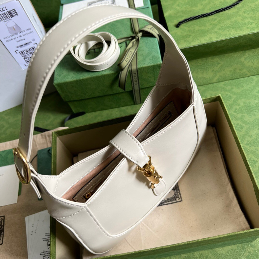 Gvc*1 JACKIE SMALL SHOULDER BAG Ivory 10.8"W x 7.5"H x 1.6"D