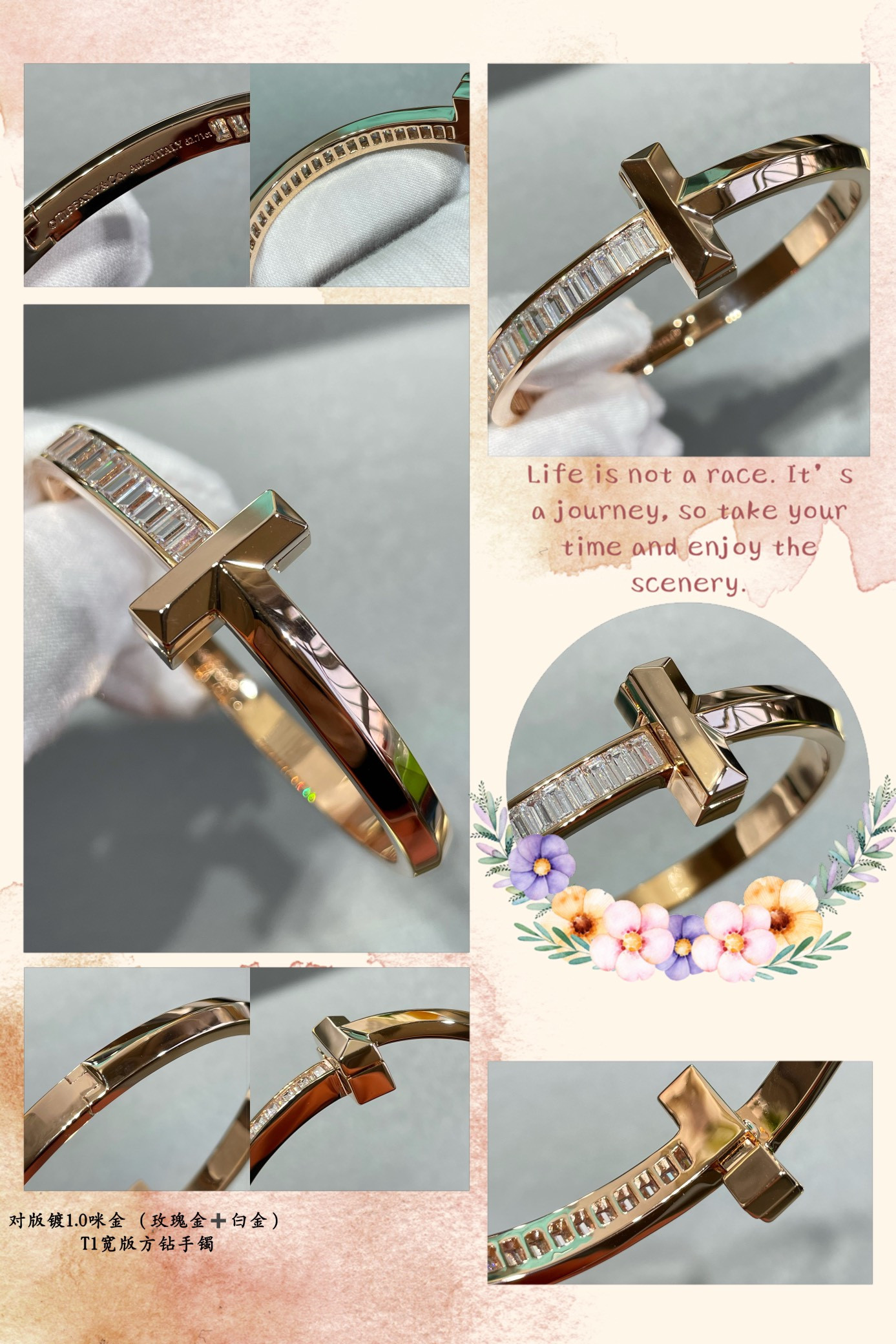 Tiffany & Co. T1 Wide Square Diamond Bracelet