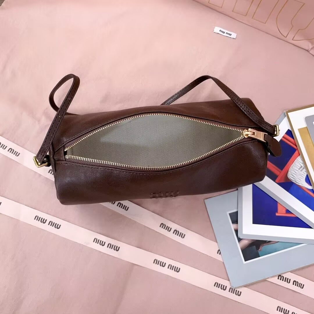 Miu Miu Nappa leather pouch 22x9x9cm