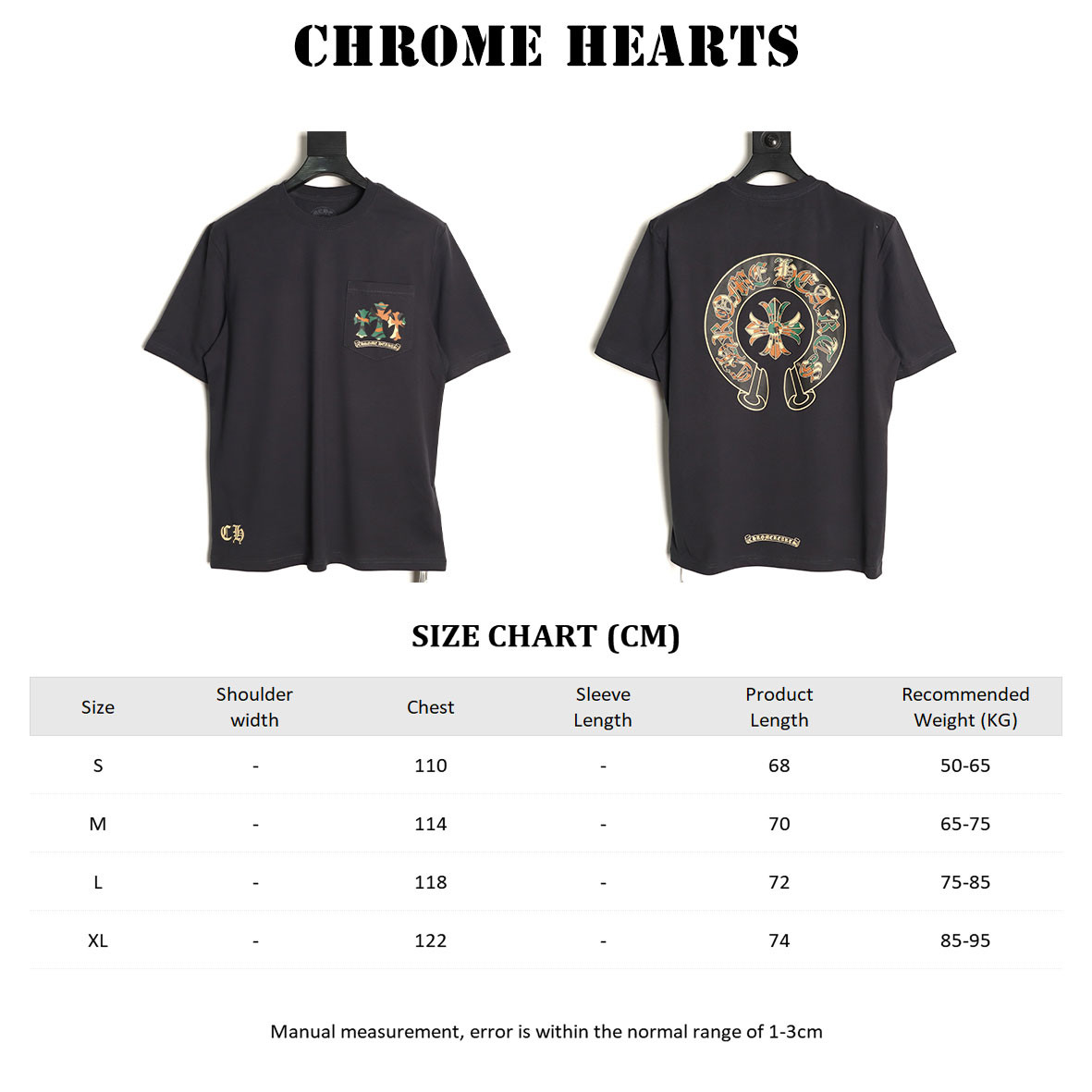 CHROME HEARTS Short-sleeved T-shirt