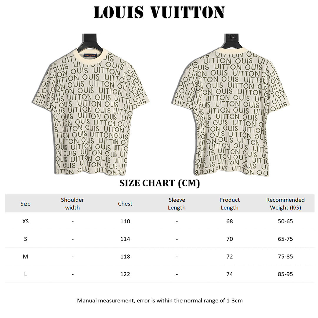 Louis Vuitton Knitting Short-sleeved T-shirt