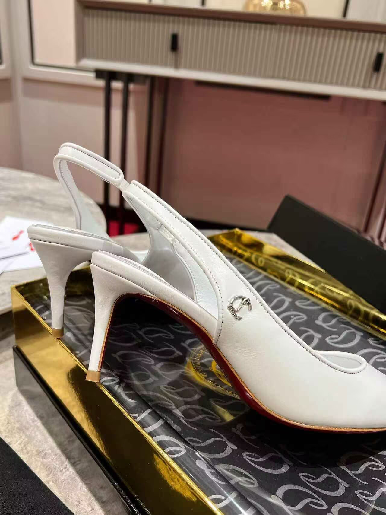 UA Chr1st1an Louboutin Sporty Kate Sling 65mm