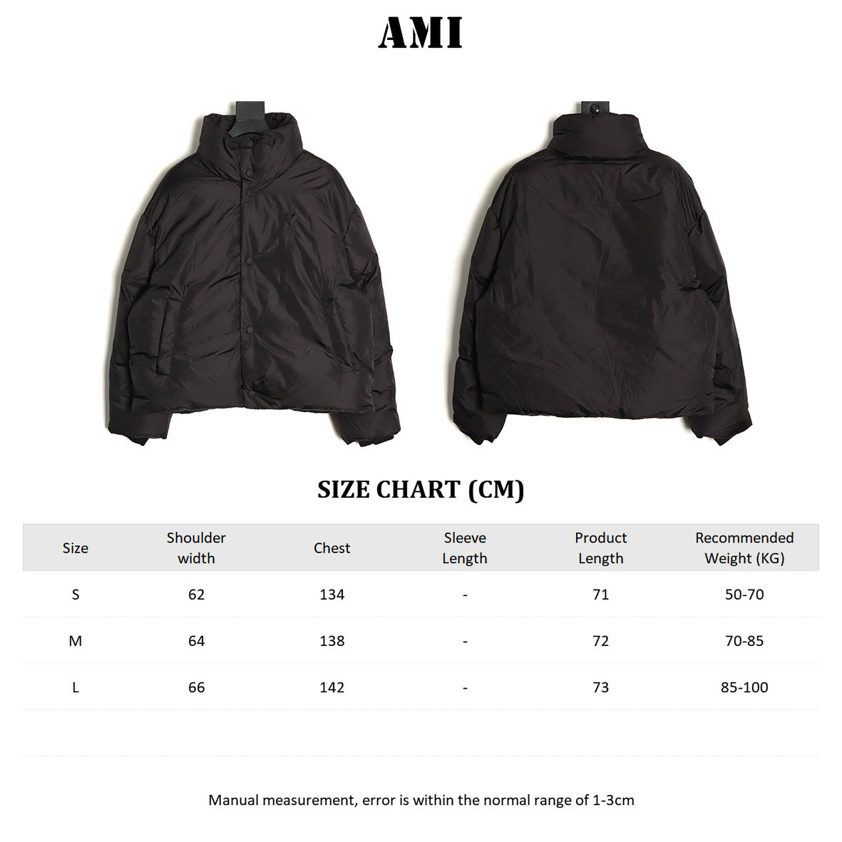 Ami Paris 25Fw Short Puffer jacket