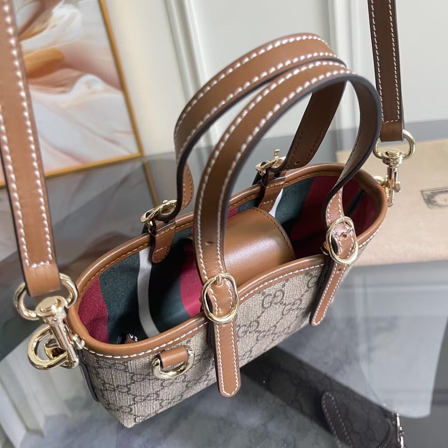 Gucci GG Emblem Mini Bag 17.5x11x6.5cm