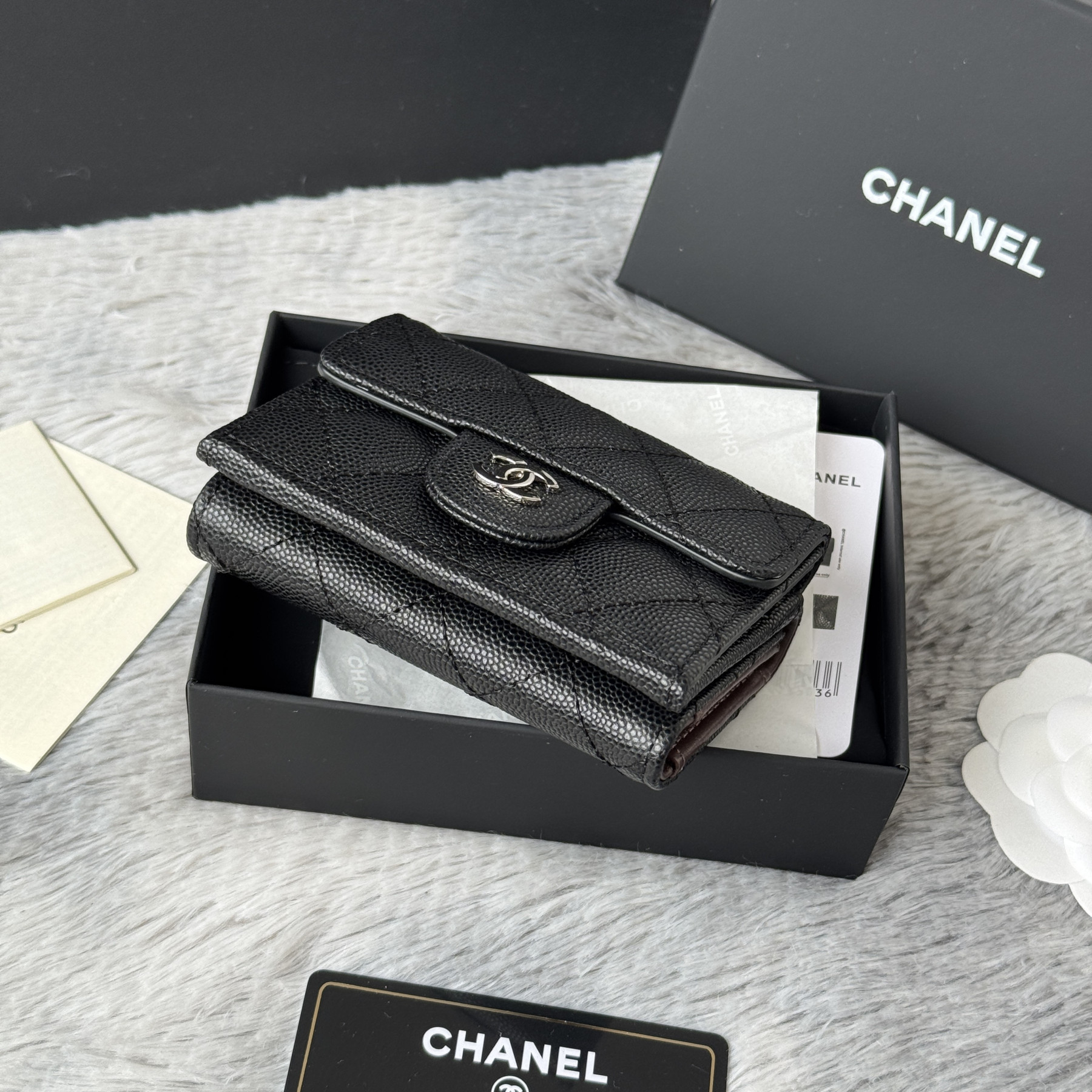 Ch**el card holder 10.5x7.5x3cm