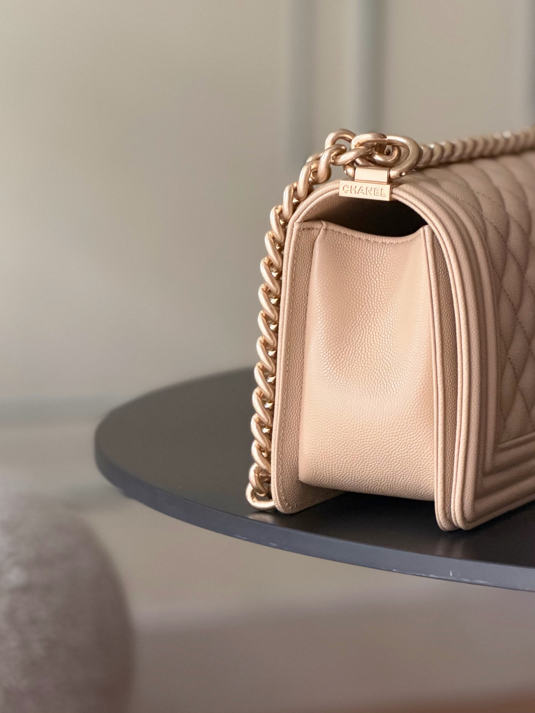 Ch**el Boy Handbag 15x25x9cm