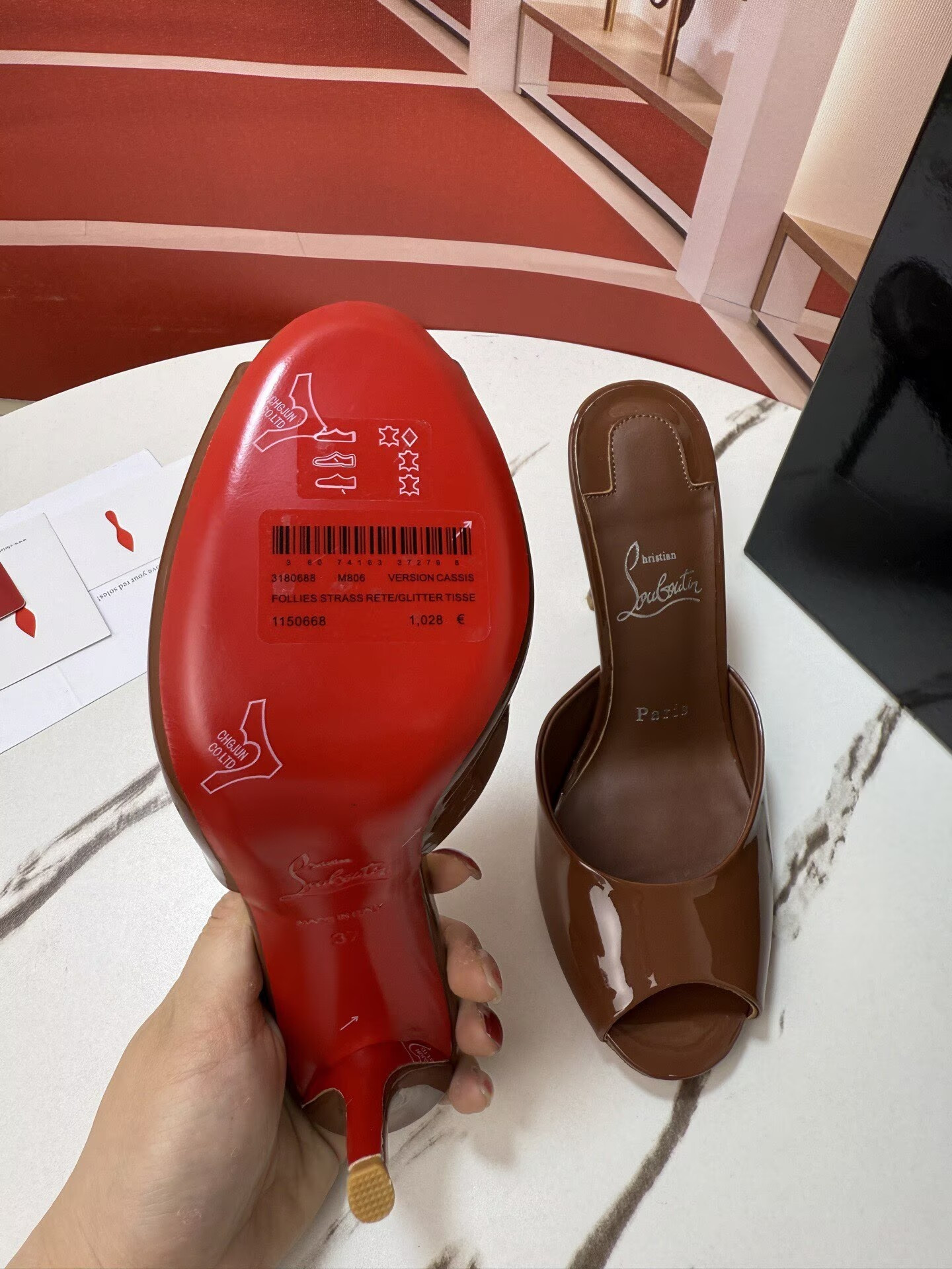 UA Christian Louboutin Me Dolly Mules 10cm Heel