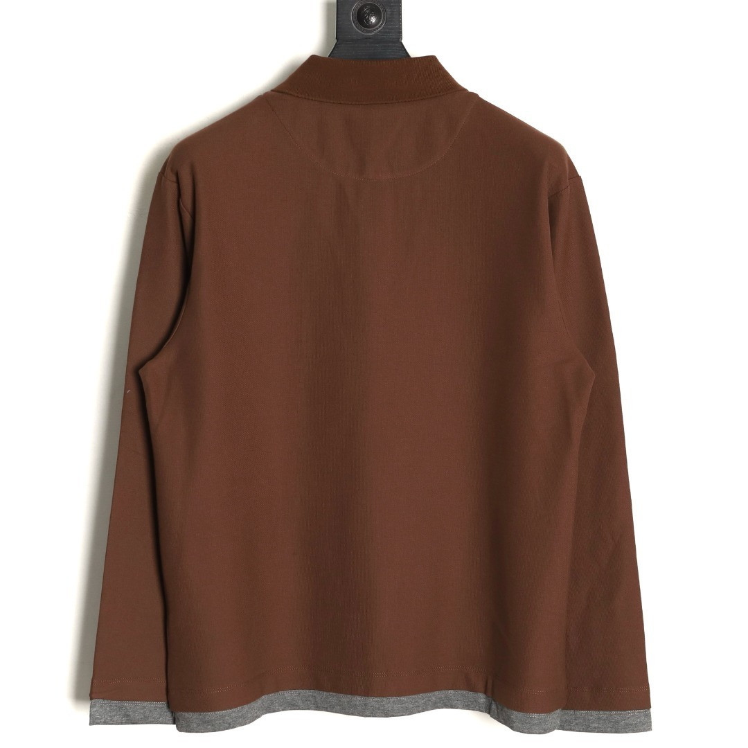 Pra*a Long-sleeved Polo Shirt