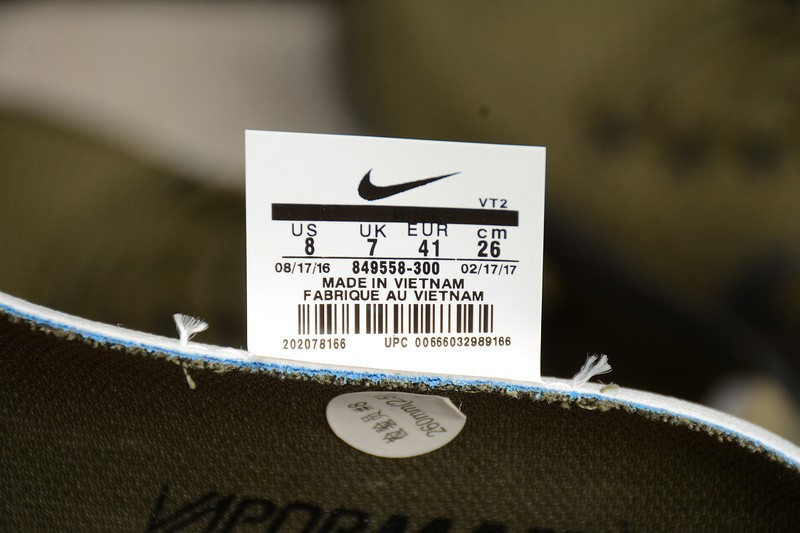 UA Nike Air Vapormax Flyknit Cargo Khaki Black-Medium Olvie Shoes