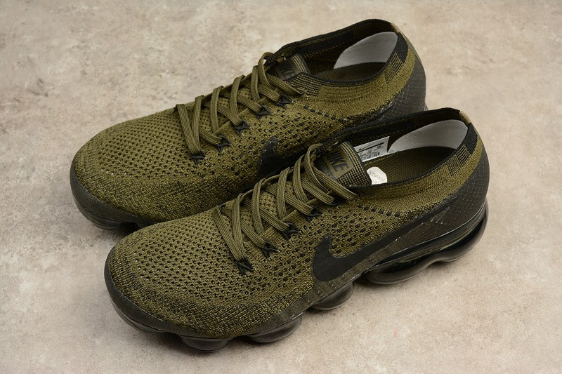UA Nike Air Vapormax Flyknit Cargo Khaki Black-Medium Olvie Shoes