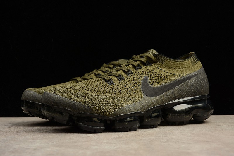 UA Nike Air Vapormax Flyknit Cargo Khaki Black-Medium Olvie Shoes