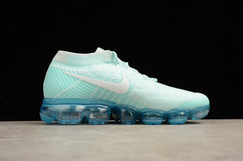 UA Nike Air Vapormax Flyknit Glacier Blue White Shoes
