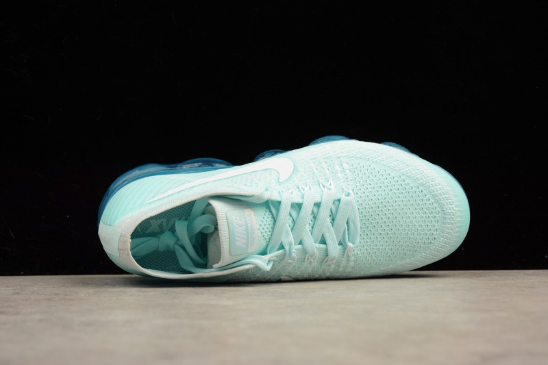 UA Nike Air Vapormax Flyknit Glacier Blue White Shoes
