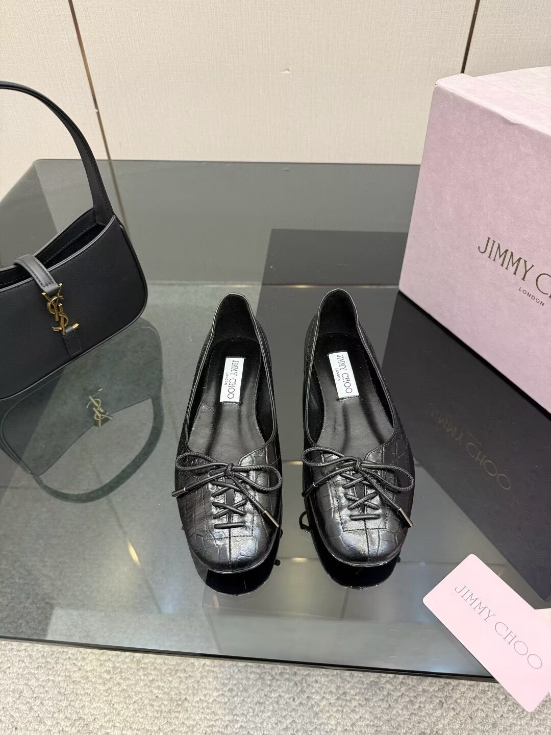 UA Jimmy Choo Scarlett Ballerina Flats