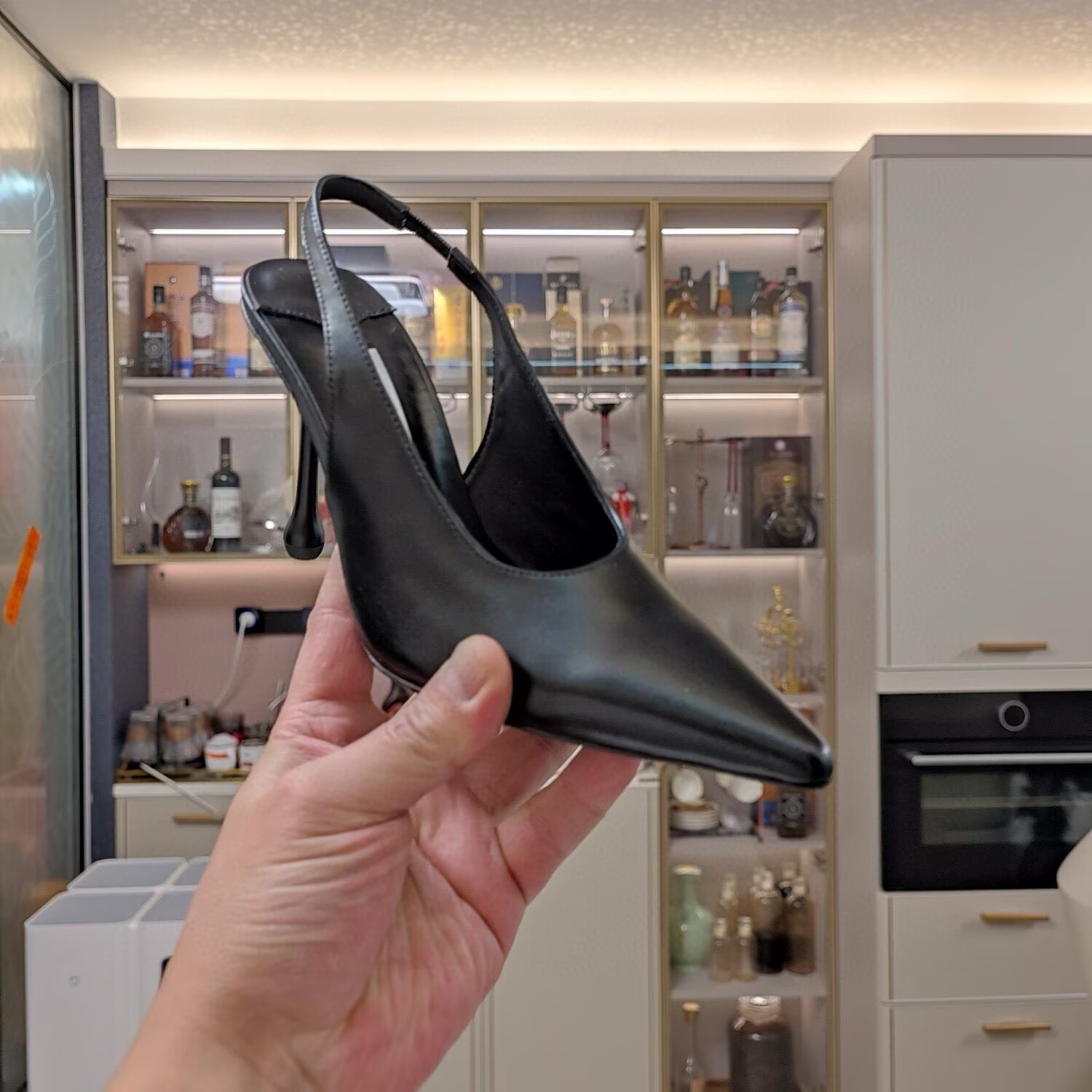 UA Jimmy Choo Leather Pumps 100mm