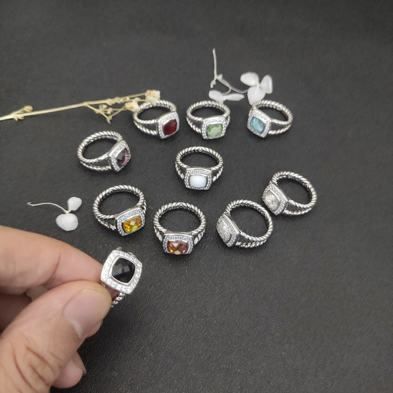 David Yurman Square D1am0nd Ring