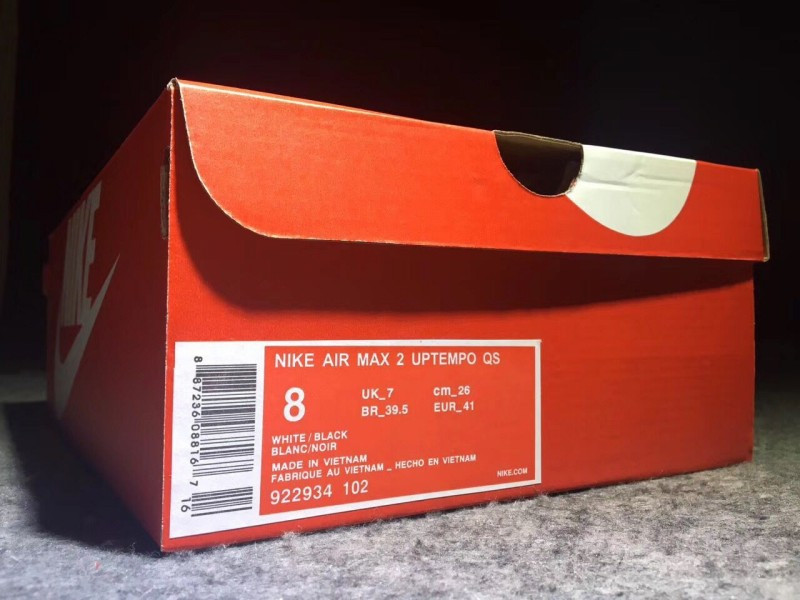 UA Nike Air Max 2 Uptempo QS White Black