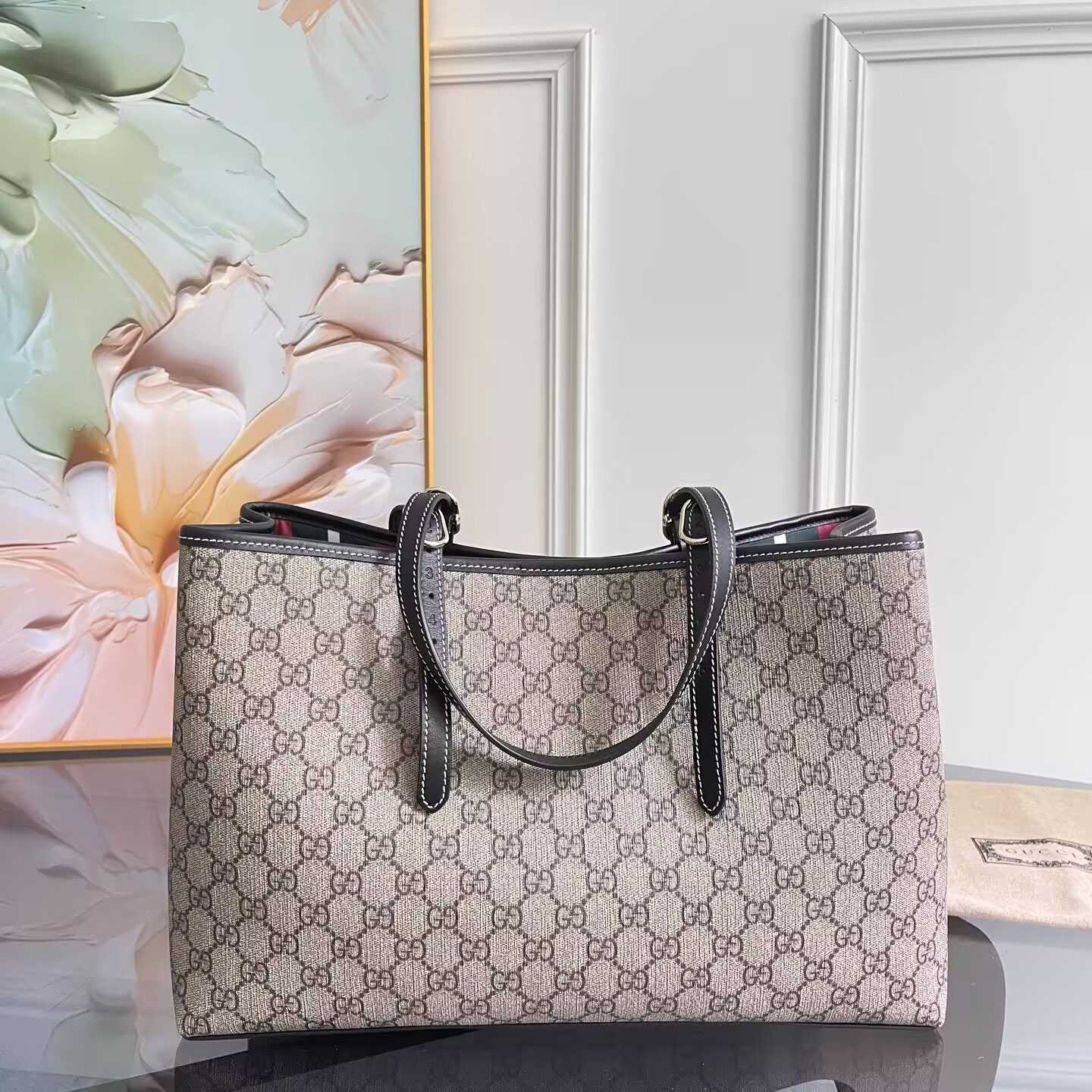 Gucci GG Emblem Large Tote Bag 38x25x15cm