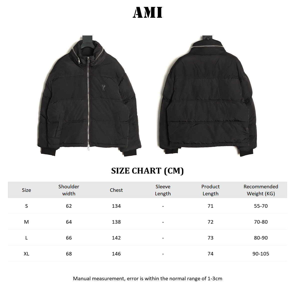 Ami Paris Short Puffer jacket