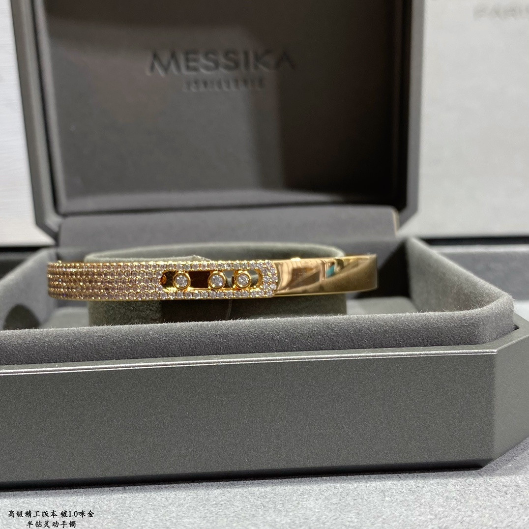 Messika Half-set Diamond Bracelet