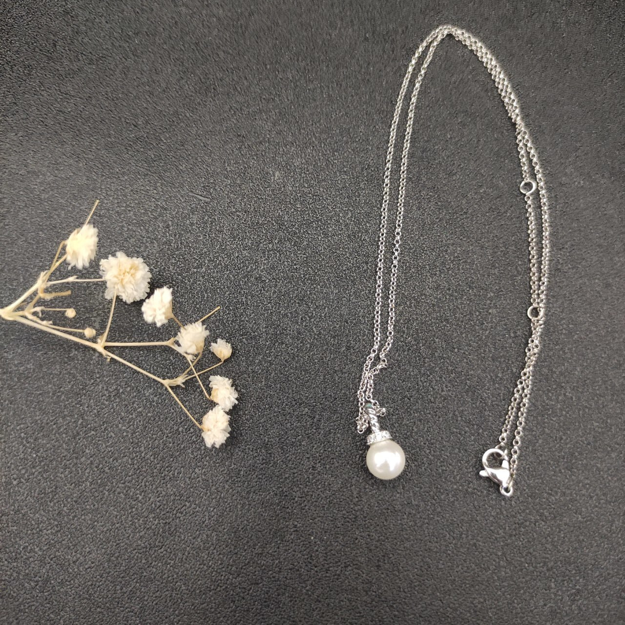 David Yurman 8mm Peal Necklace(Chain length 42+3+3cm delay chain)