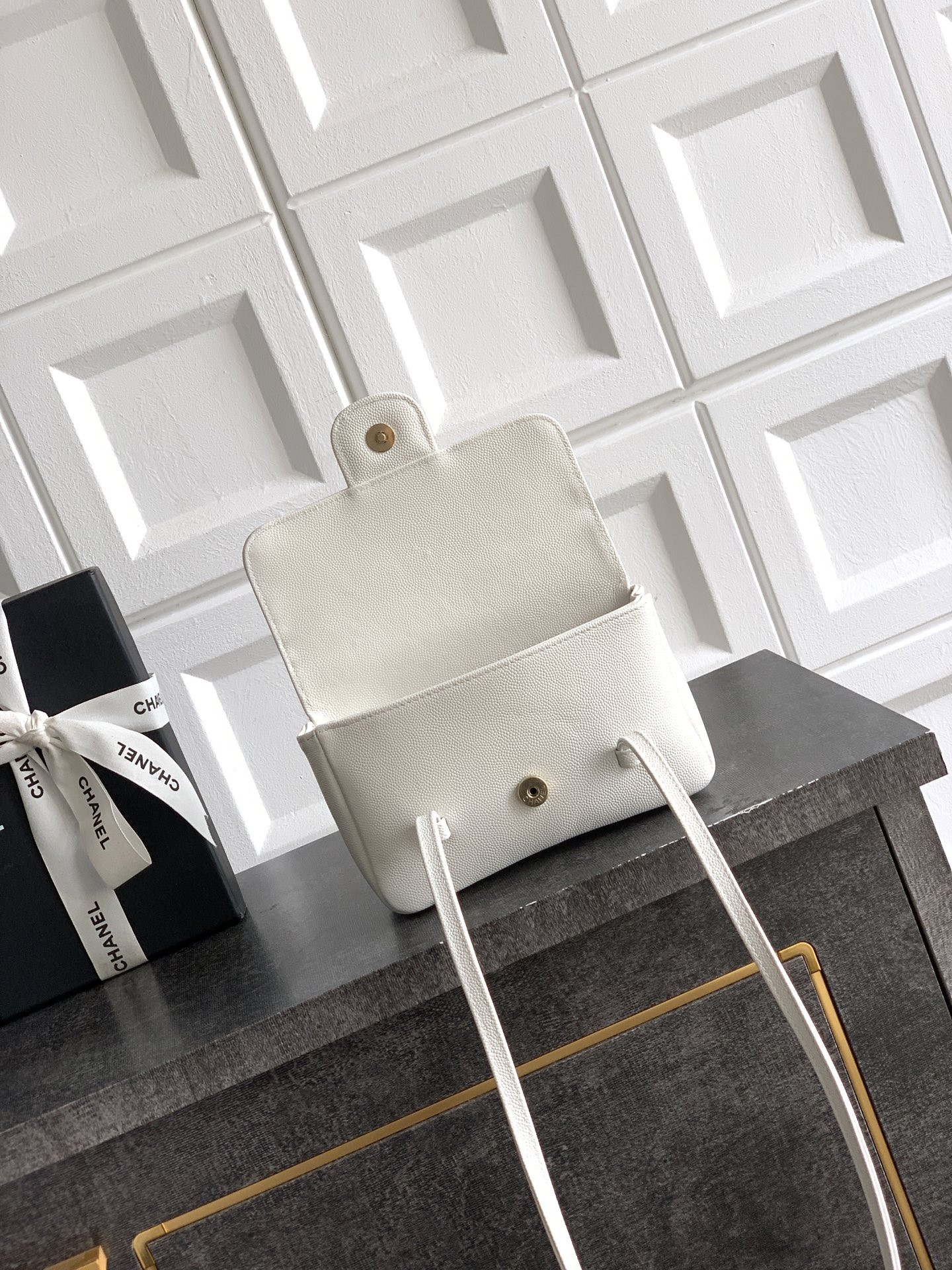 Ch**el flap bag 11.5x17x5cm