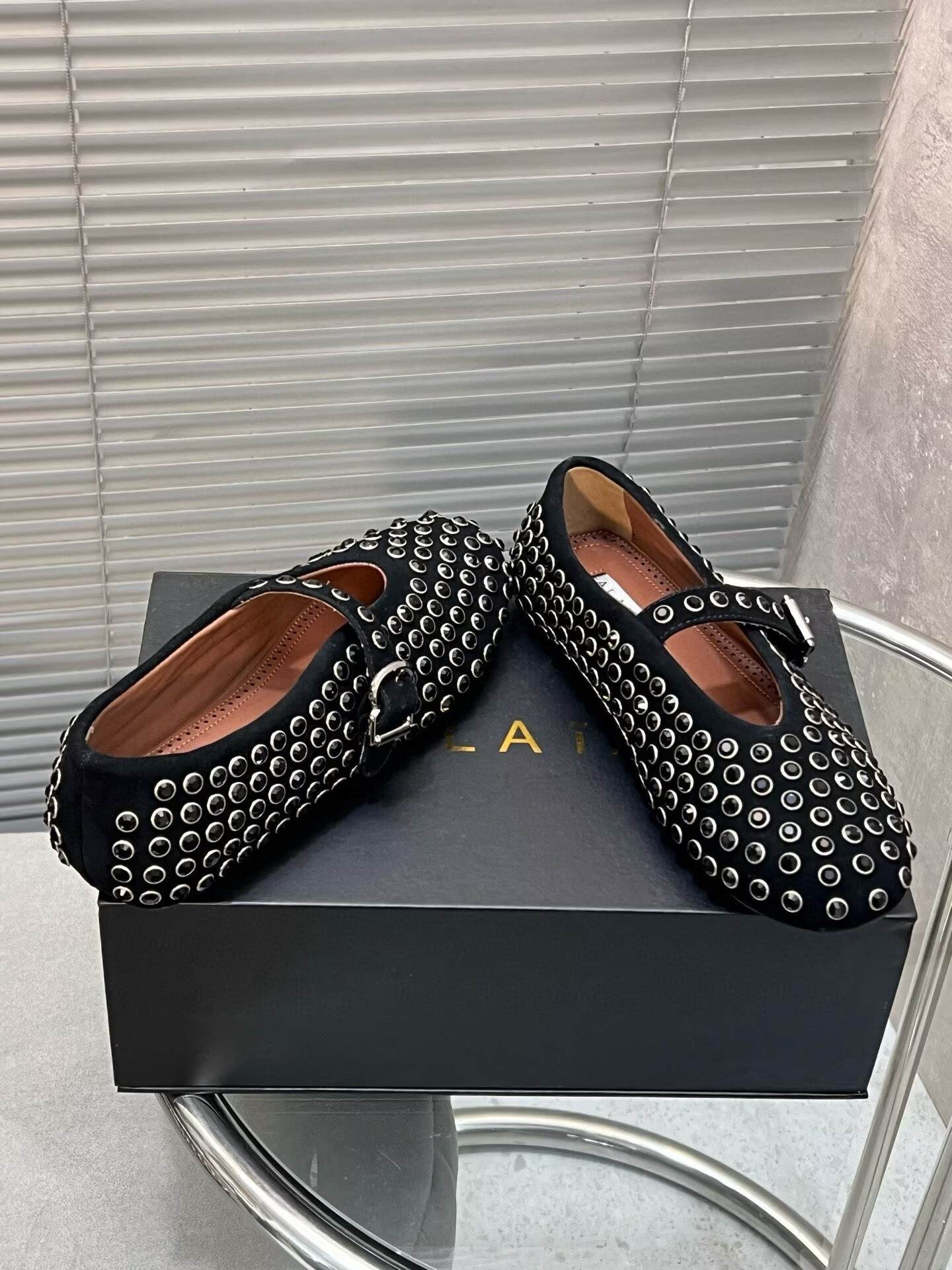 UA ALAÏA STRASS BALLET FLATS