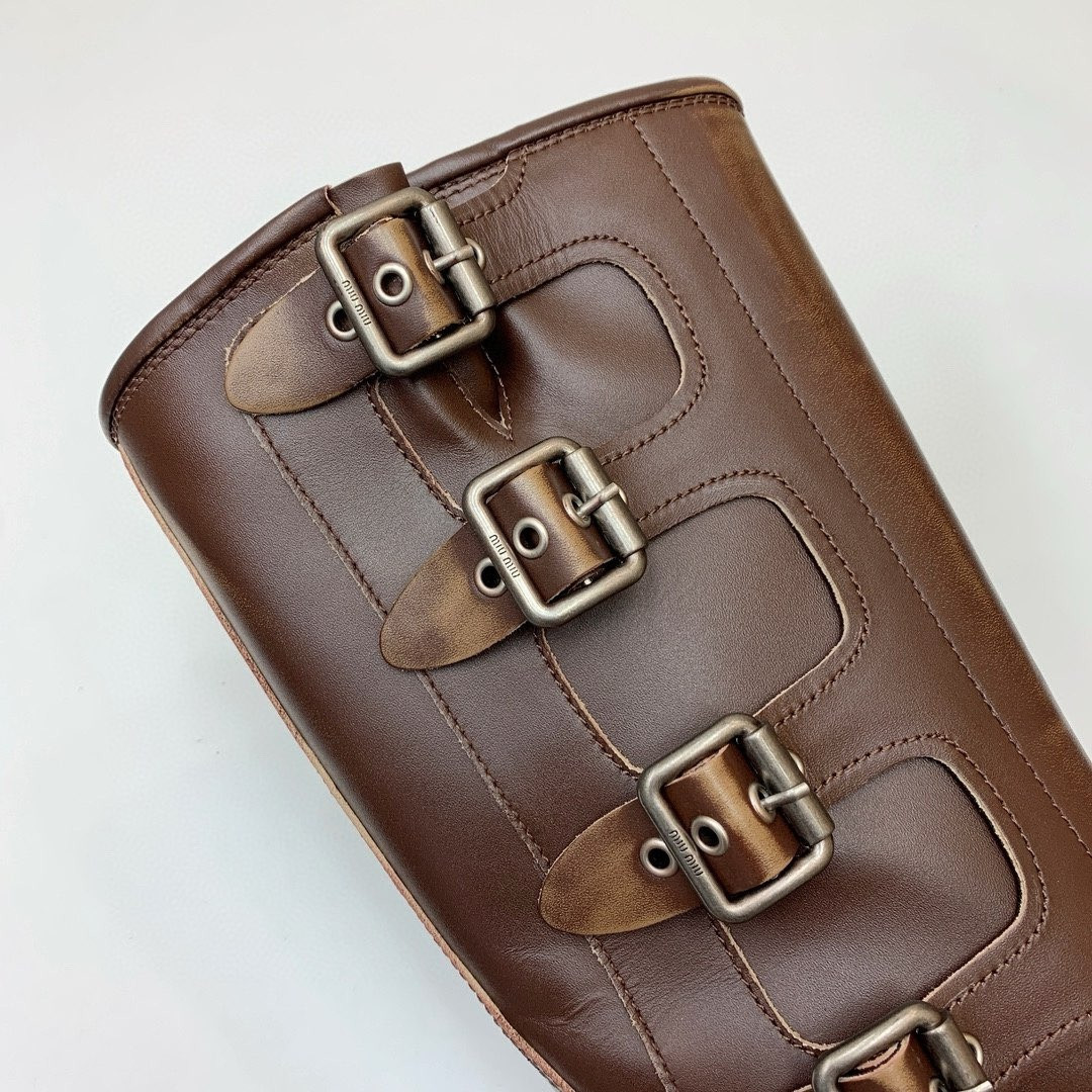 UA Miu Miu Leather Boots