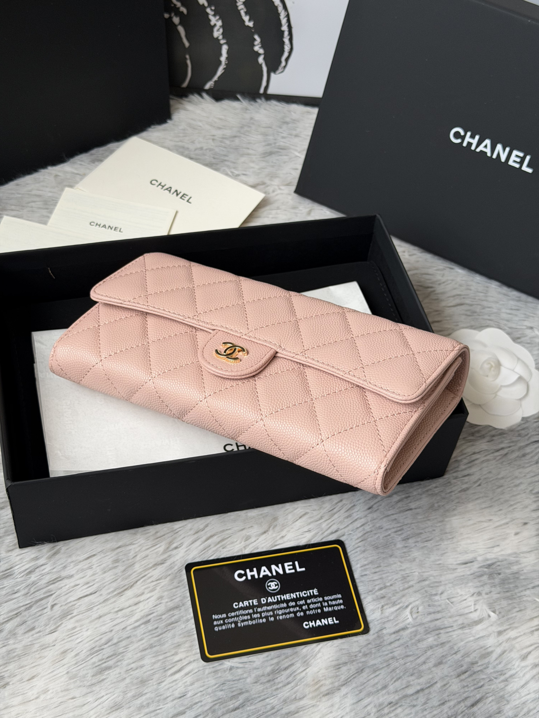 Ch**el wallet 80758 10x19x3cm