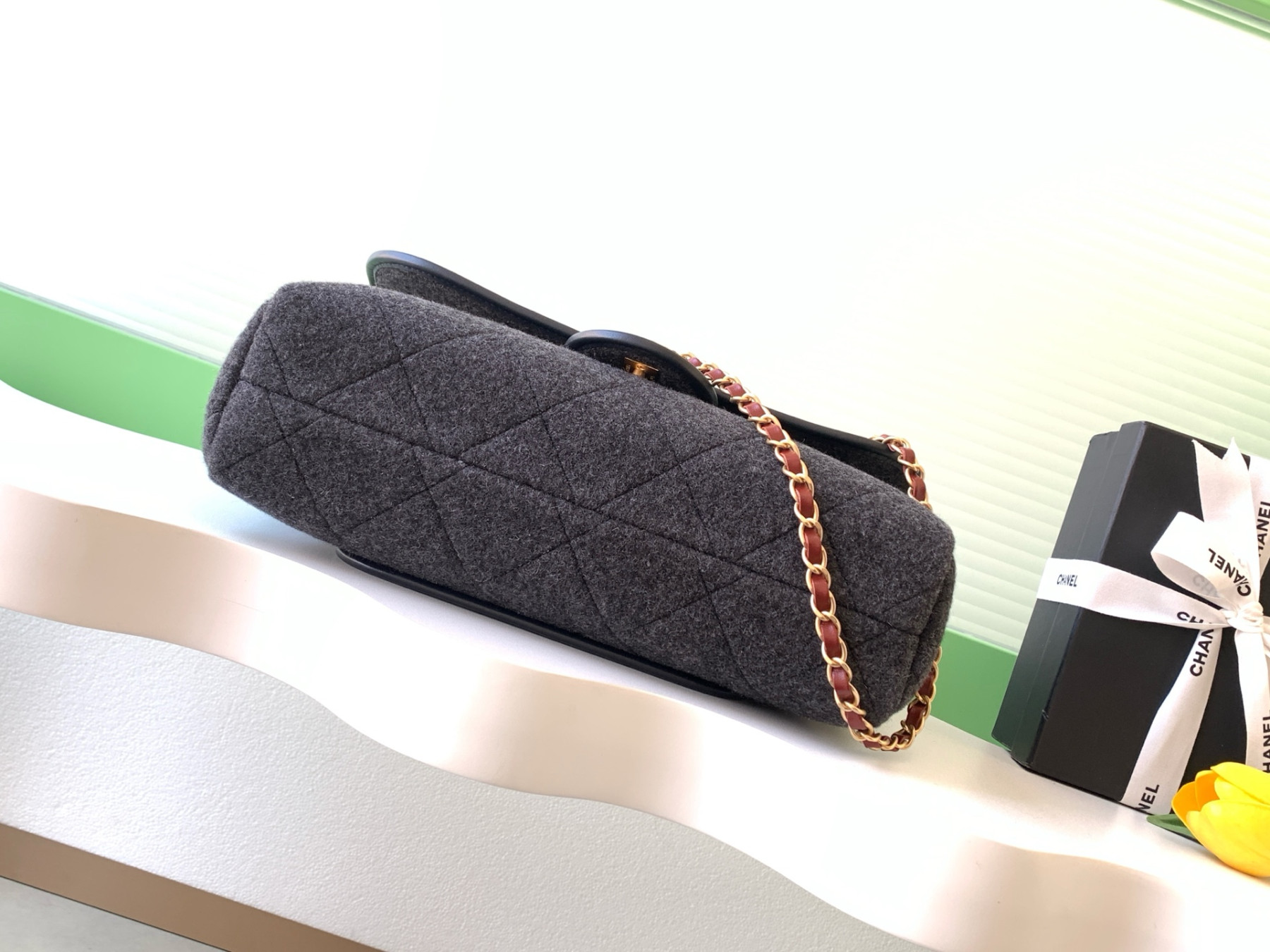 Chanel Flap Bag with Top Handle 23x32x10cm