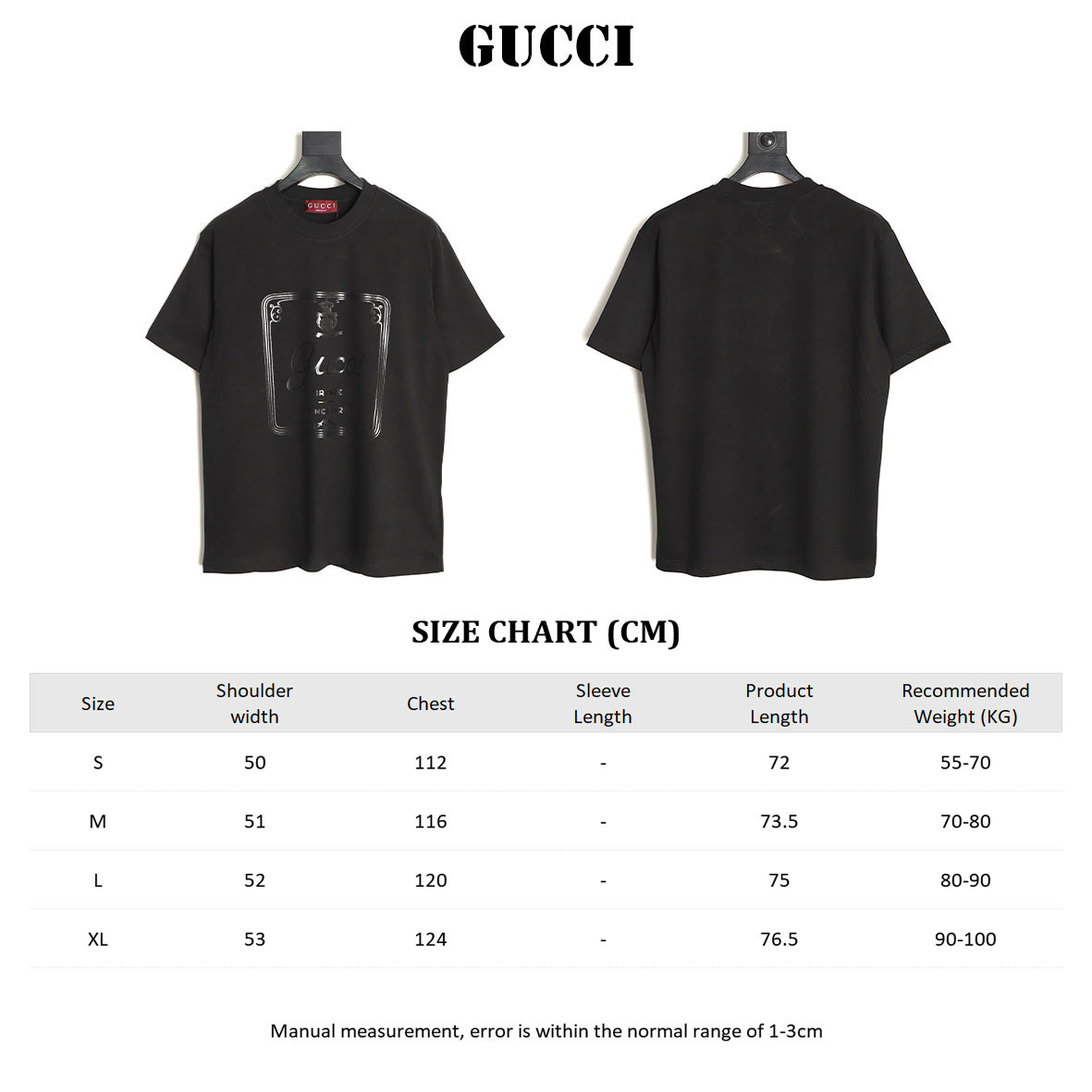 GUCCI GUC Short-sleeved T-shirt