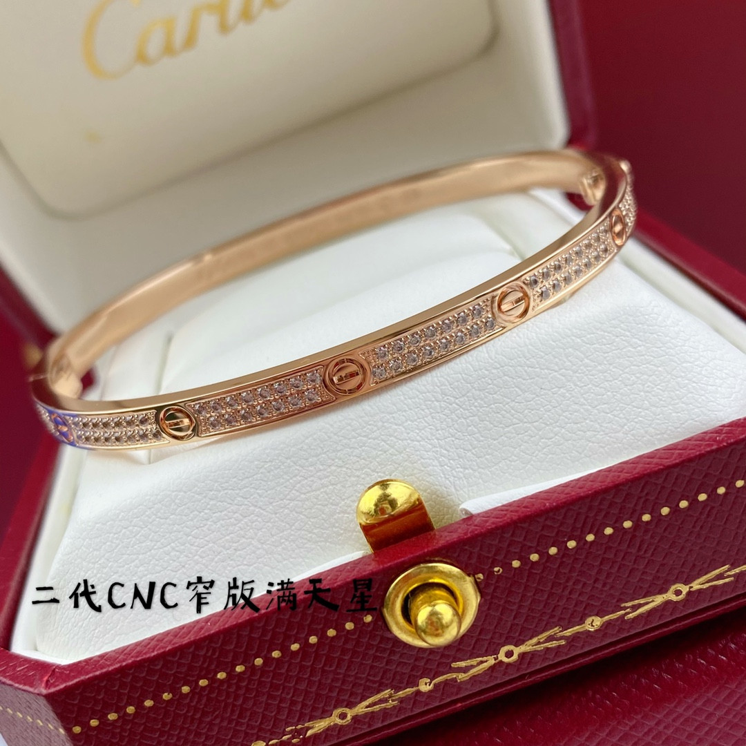 Ca*t1er Narrow Gypsophila D1am0nd Bracelet(No returns or exchanges accepted)