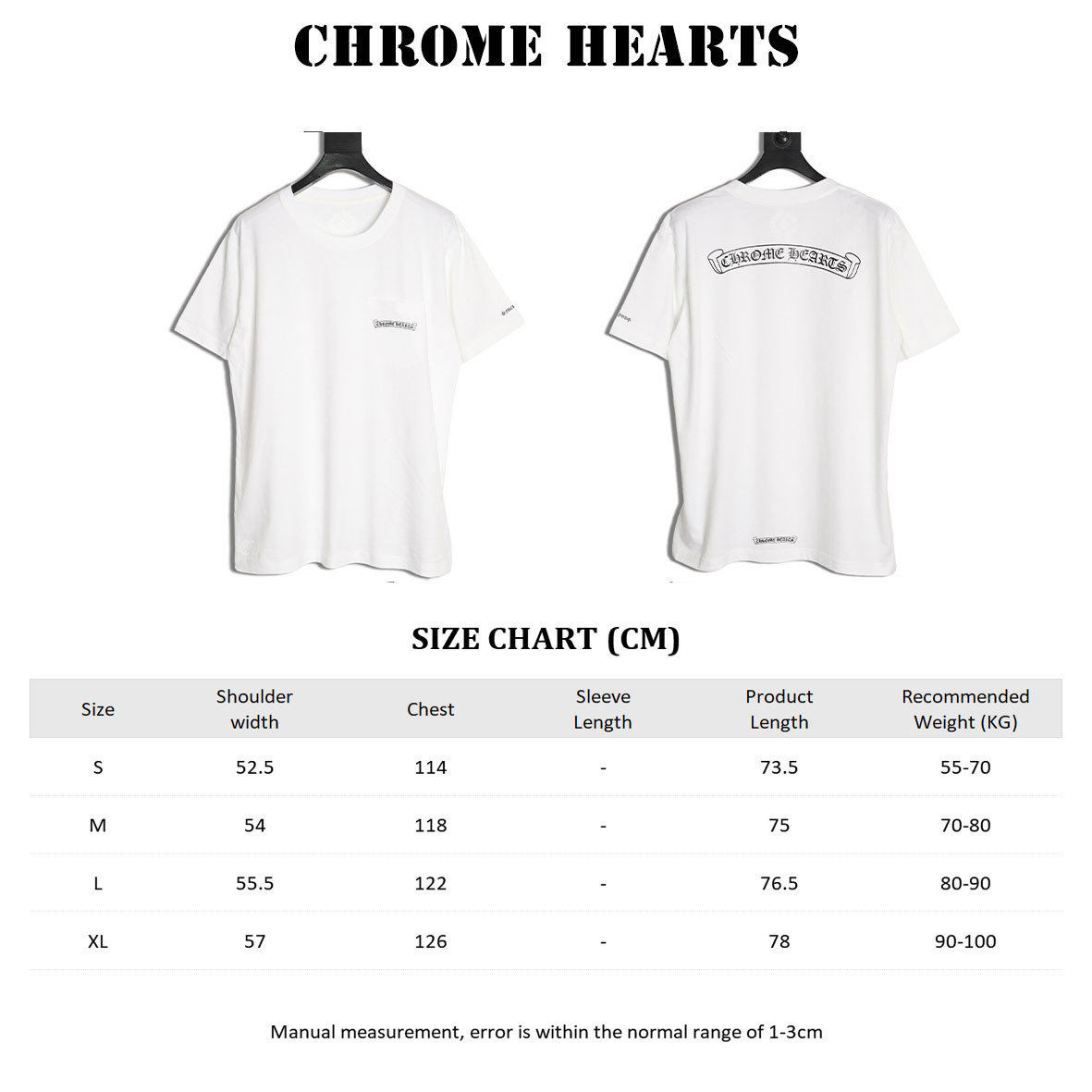 CHROME HEARTS Short-sleeved T-shirt