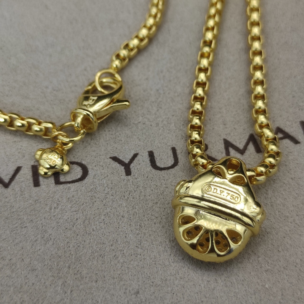 David Yurman Necklace(Chain length 50+5cm delay chain Chain thickness 3mm)