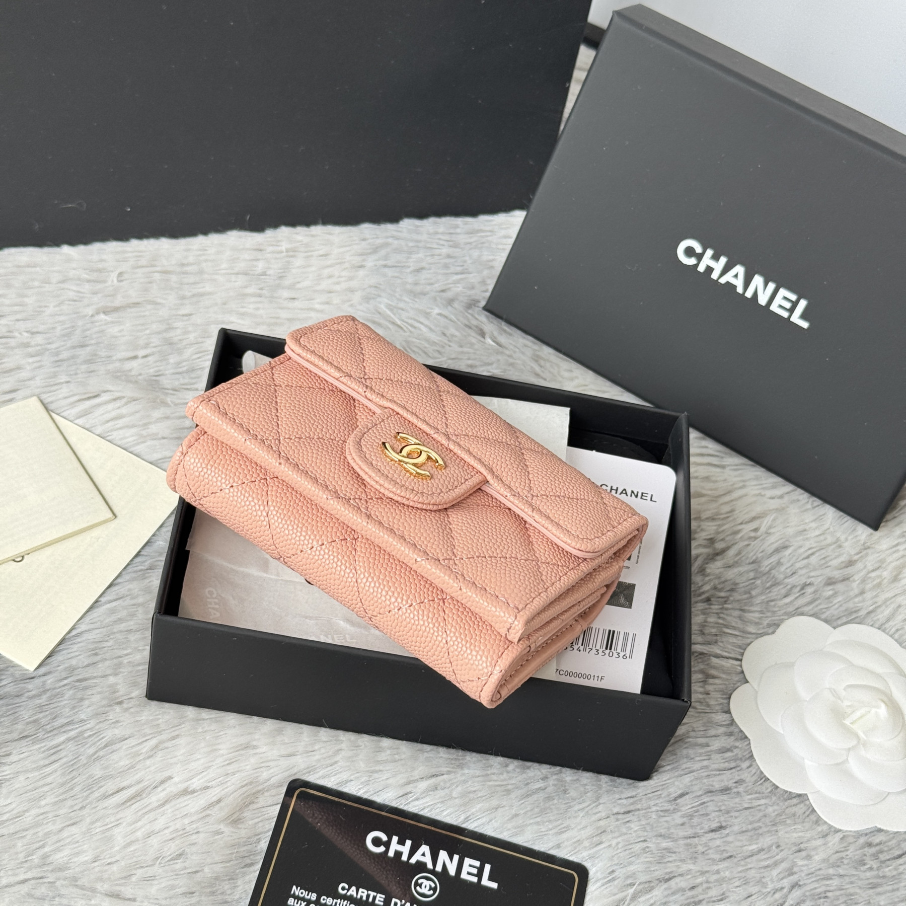 Ch**el card holder 10.5x7.5x3cm