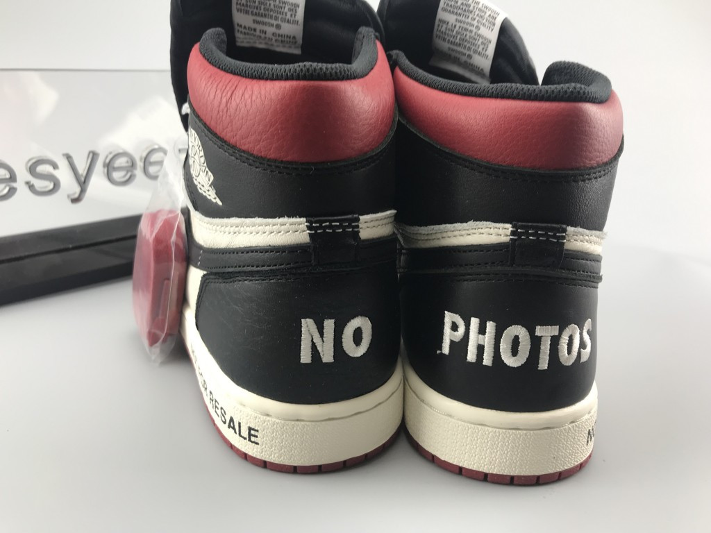 UA AIR JORDAN 1 RETRO HIGH OG NRG NOT FOR RESALE BLACK BRED