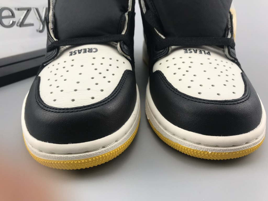 UA AIR JORDAN 1 RETRO HIGH OG NRG NOT FOR RESALE BLACK YELLOW