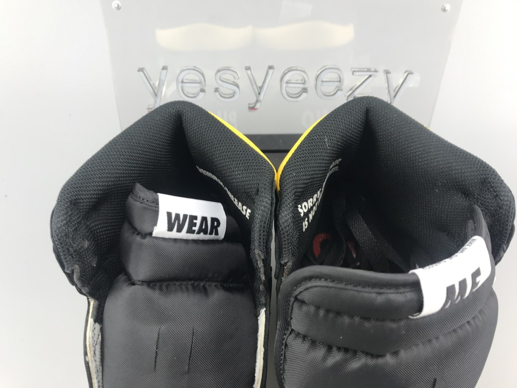 UA AIR JORDAN 1 RETRO HIGH OG NRG NOT FOR RESALE BLACK YELLOW