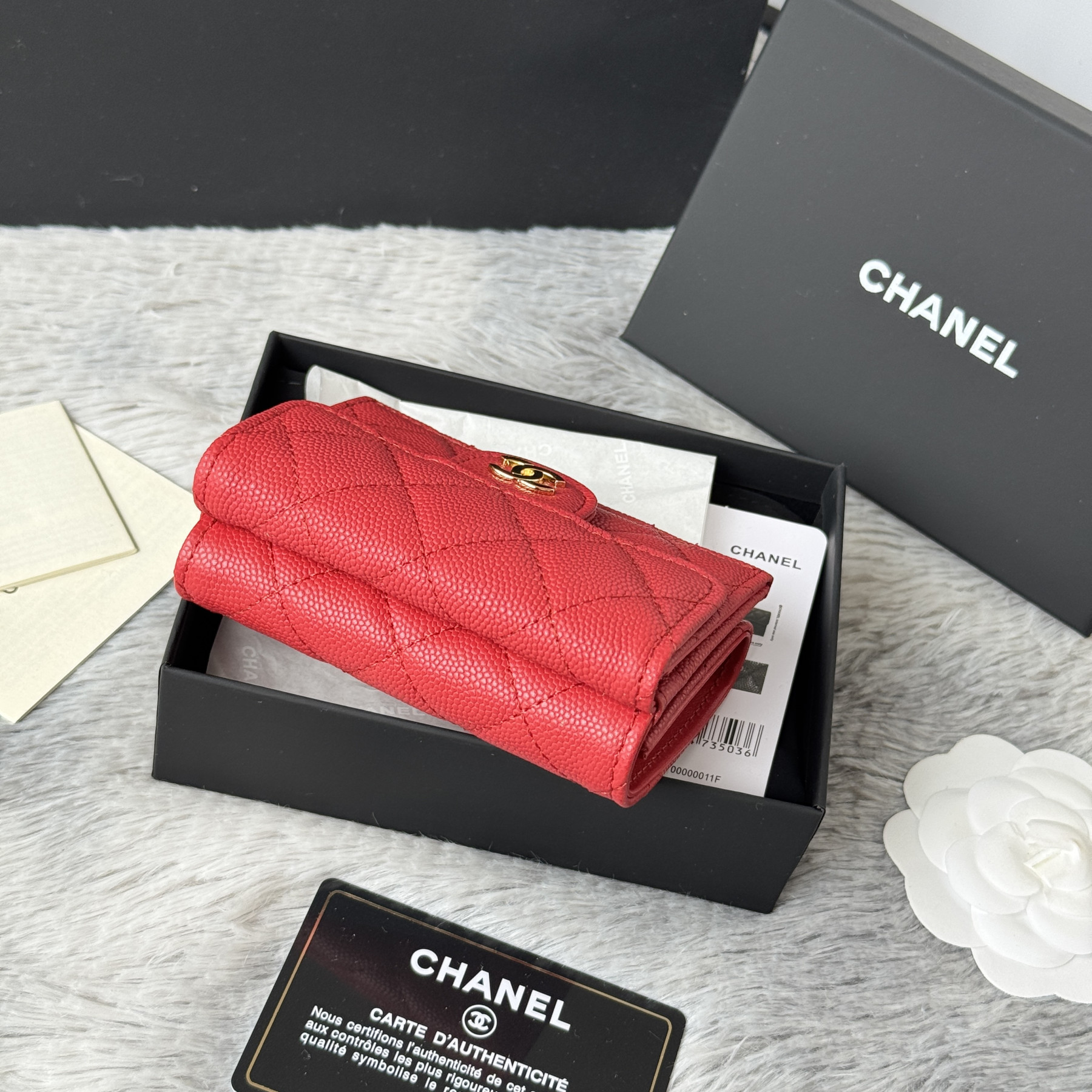 Ch**el card holder 10.5x7.5x3cm